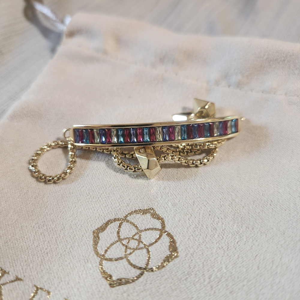 Kendra Scott Jack Gold Bracelet With Multicolor Crystals